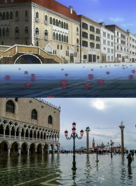 动画和现实中的潮汐现象